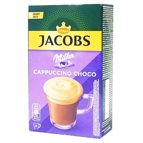 JACOBS καφές φακελάκια cappuccino choco milka 8τεμ