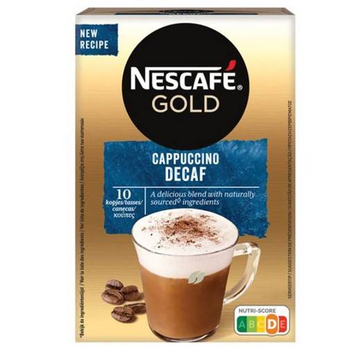 NESCAFE gold στιγμιαίος καφές σε sticks cappuccino decaf 10x12,5gr
