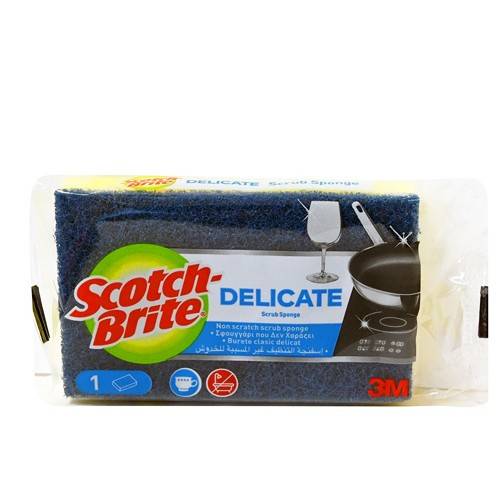 SCOTCH-BRITE σφουγγαράκι κουζίνας delicate μπλε 1τεμ