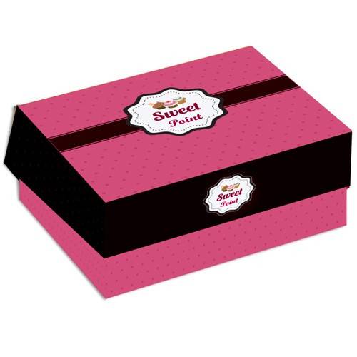 LUXURY κουτί ζαχαροπλαστείου sweet point no10 22x22x8cm 10kg