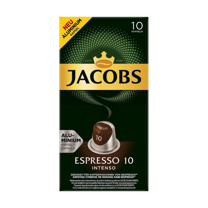 JACOBS κάψουλες espresso No10 intenso 10τεμ