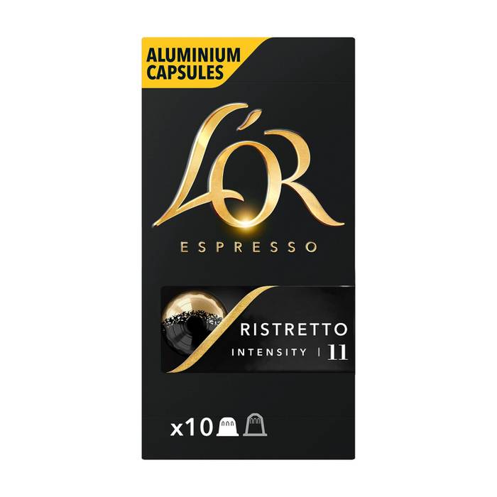 L'OR καφές espresso Ristretto σε κάψουλες συμβατές με μηχανή Nespresso 10τεμ