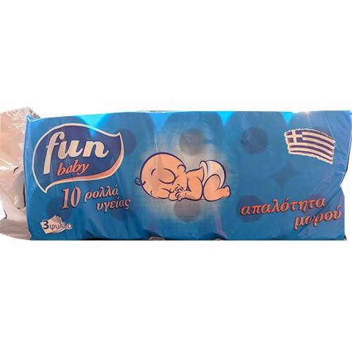 FUN Baby χαρτί υγείας 3φυλλο 10x80gr