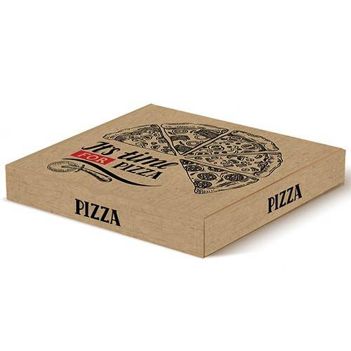 IT'S PIZZA TIME κουτί πίτσας 22x22x4cm 100τεμ