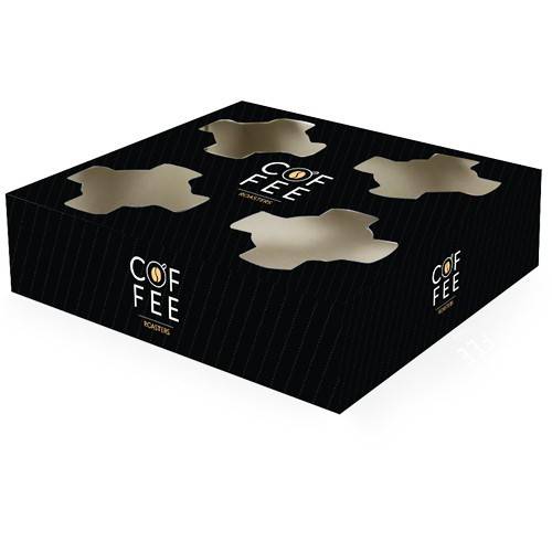 COFFEE ROASTERS ποτηροθήκη χάρτινη 4 θέσεων 100τεμ