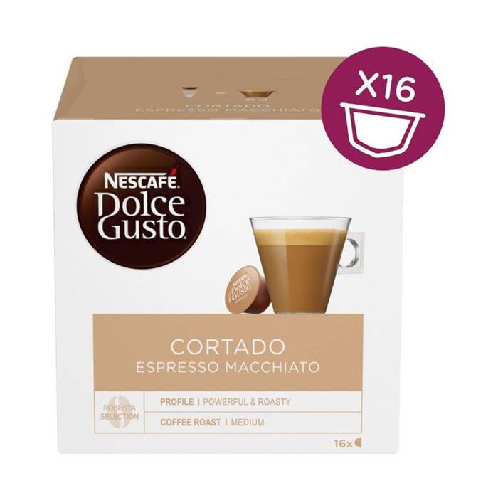 NESCAFE dolce gusto καφές espresso macchiato σε κάψουλες συμβατές με μηχανή Nespresso 16τεμ