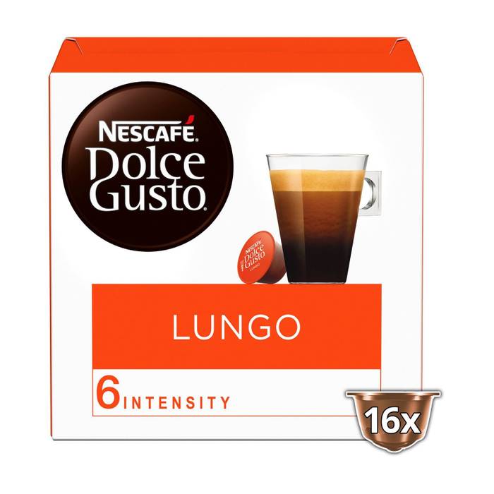 NESCAFE dolce gusto καφές espresso lungo σε κάψουλες συμβατές με μηχανή Nespresso 16τεμ