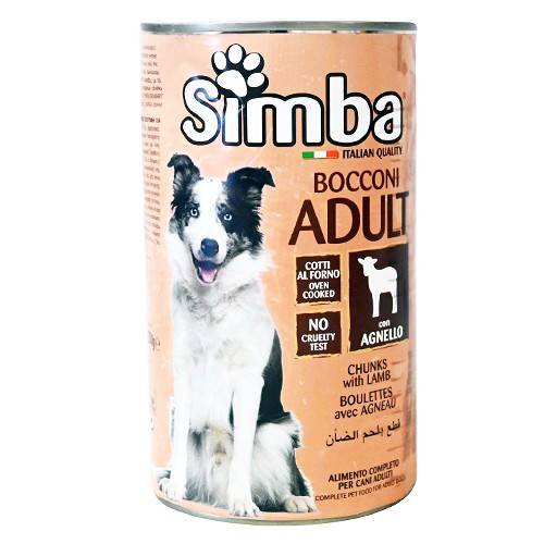 SIMBA σκυλοτροφή κονσέρβα αρνί 1230gr