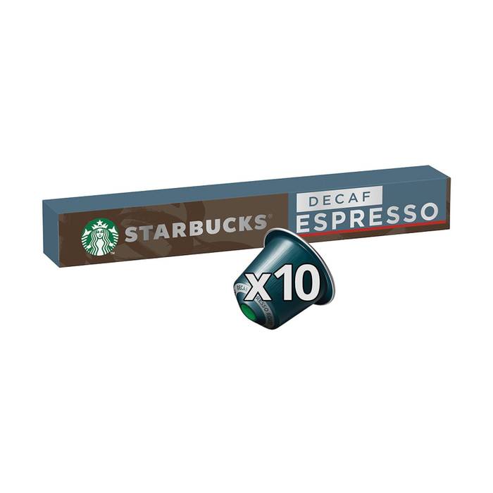STARBUCKS καφές σε κάψουλες espresso roast decaf συμβατές με μηχανή Nespresso 10τεμ