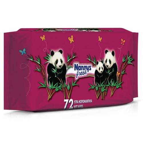 NANNY'S μωρομάντηλα Fresh 72τεμ