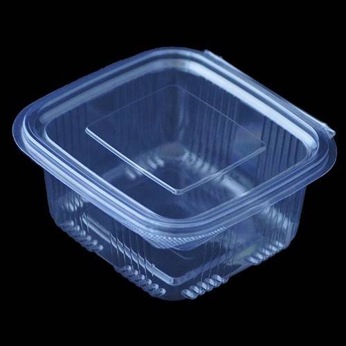 LUX PLAST σκεύος pet τετράγωνο με καπάκι 500gr 50τεμ