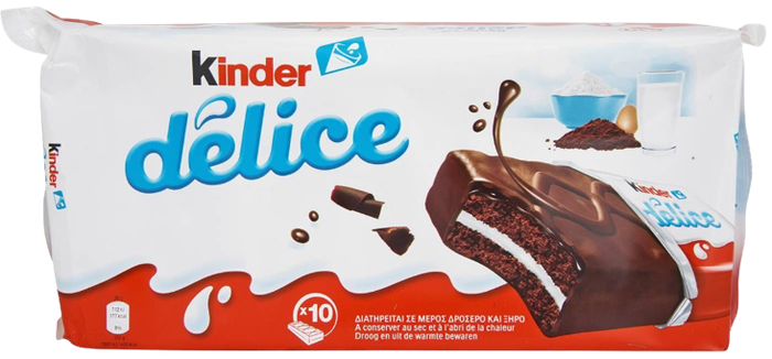 FERRERO Kinder γαλακτοφέτα delice 10x39gr