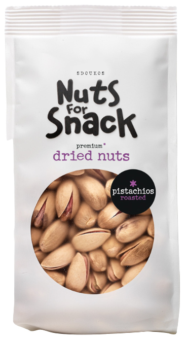 SDOUKOS nuts for snack φυστίκι κελυφωτό ψημένο αλατισμένο 500gr