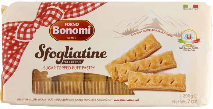 BONOMI σφολιατίνια με ζάχαρη 200gr