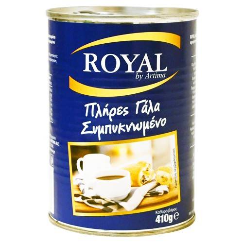 ROYAL γάλα εβαπορέ συμπυκνωμένο 410gr