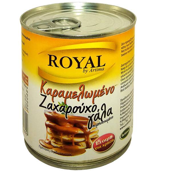 ROYAL γάλα ζαχαρούχο καραμελωμένο συμπυκνωμένο 6% λιπαρά 397gr