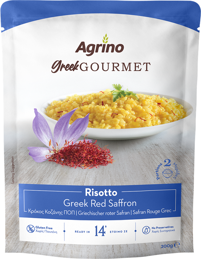 AGRINO bistro ριζότο με σαφράν και κρόκο κοζάνης ΠΟΠ 200gr