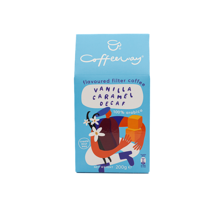 COFFEEWAY καφές φίλτρου αλεσμένος 100% arabica Vanilla Caramel Decaf 200gr