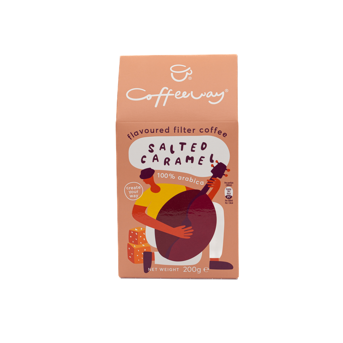 COFFEEWAY καφές φίλτρου αλεσμένος 100% arabica Salted Caramel 200gr