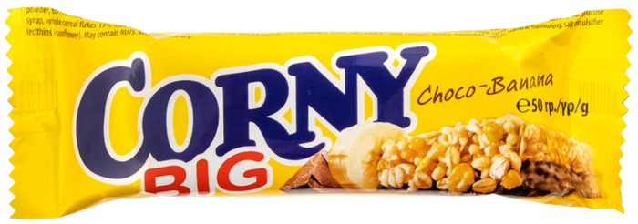 CORNY μπάρα δημητριακών με σοκολάτα και μπανάνα 50gr