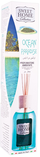 SWEET HOME αρωματικό χώρου με sticks φρεσκάδα ωκεανού 100ml
