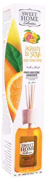 SWEET HOME αρωματικό χώρου με sticks εσπεριδοειδή φρούτα 100ml
