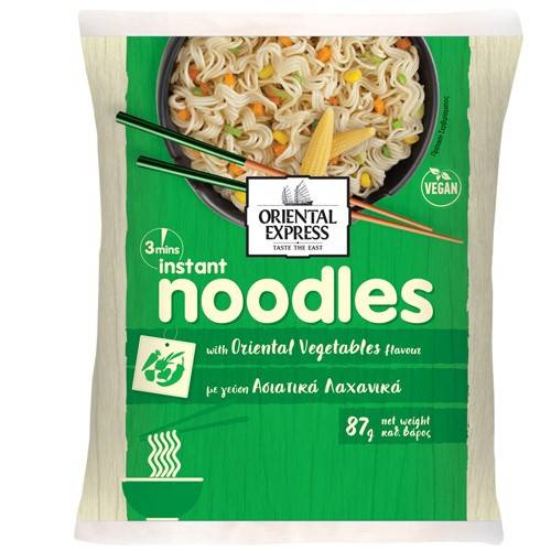 ORIENTAL EXPRESS 3' noodles με γεύση ασιατικά λαχανικά 87gr