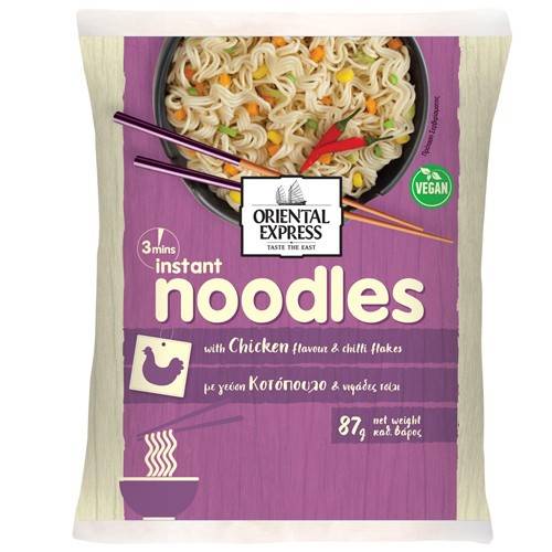 ORIENTAL EXPRESS 3' noodles με γεύση κοτόπουλο με τσίλι 87gr