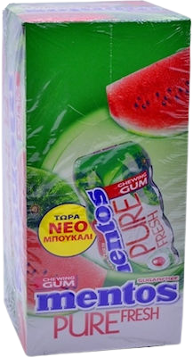 MENTOS τσίχλες pure fresh μπουκάλι καρπούζι 12x28gr