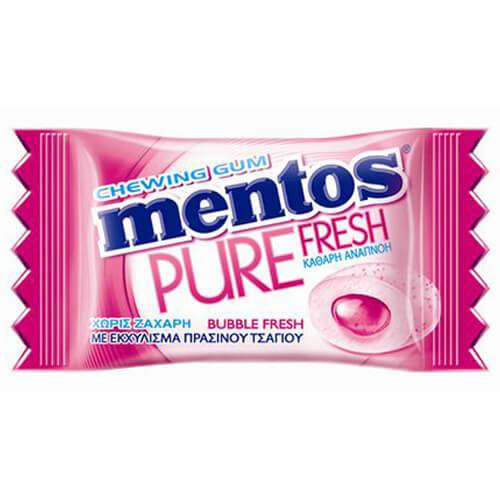 MENTOS τσίχλες pure fresh mini bubble fresh 100τεμ