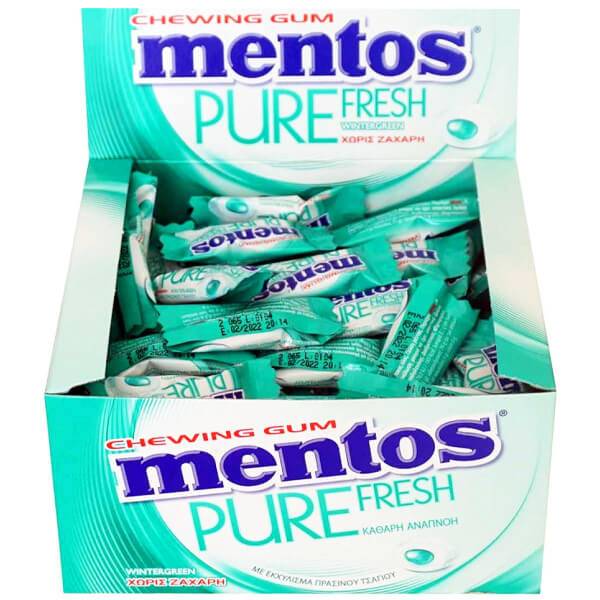 MENTOS τσίχλες pure fresh mini winter green 100τεμ