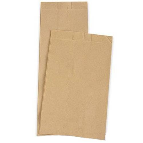 Χαρτοσακούλες βεζέταλ ατύπωτη καφέ 12x31cm 10kg