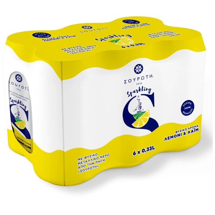 ΣΟΥΡΩΤΗ αναψυκτικό σόδα με λεμόνι 6x330ml
