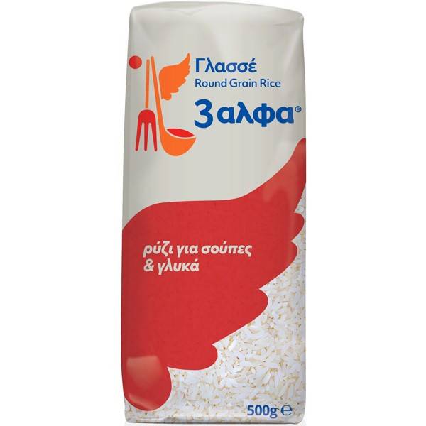 3ΑΛΦΑ ρύζι γλασσέ 500gr
