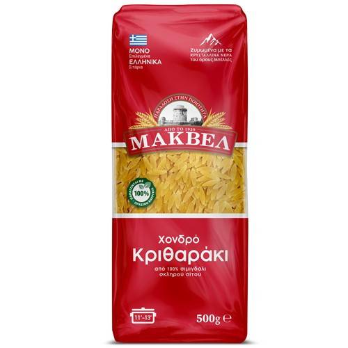 ΜΑΚΒΕΛ ζυμαρικά κριθαράκι χονδρό 500gr