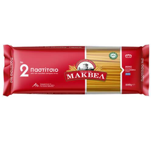 ΜΑΚΒΕΛ ζυμαρικά παστίτσιο No2 500gr