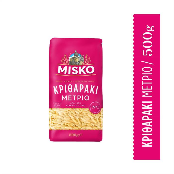 MISKO ζυμαρικά κριθαράκι μέτριο 500gr