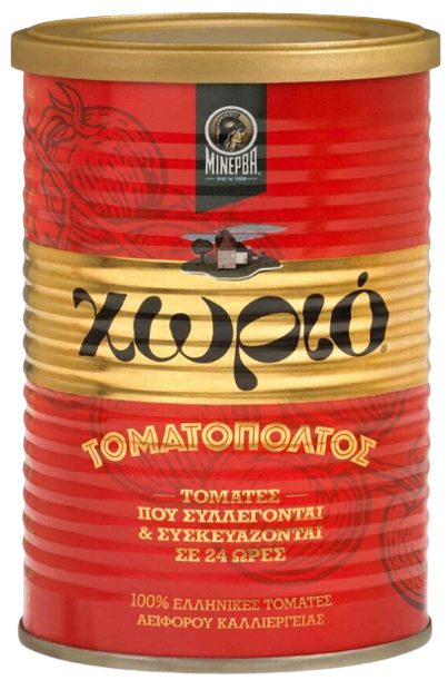 ΜΙΝΕΡΒΑ χωριό τοματοπολτός διπλής συμπύκνωσης 410gr