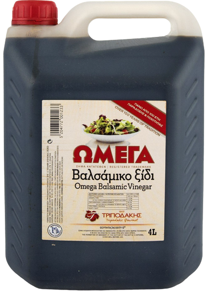 ΤΡΙΠΟΔΑΚΗΣ ωμέγα ξύδι βαλσάμικο 4lt