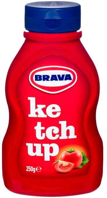 BRAVA ketchup πλακέ 250gr