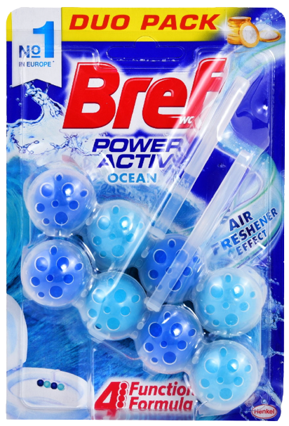 BREF μπλοκ WC Power Active Ocean 2x51ml
