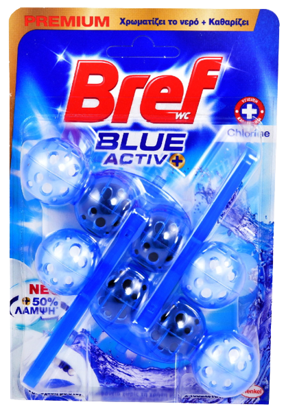 BREF μπλοκ WC Blue Activ+ Hygiene 2x51ml