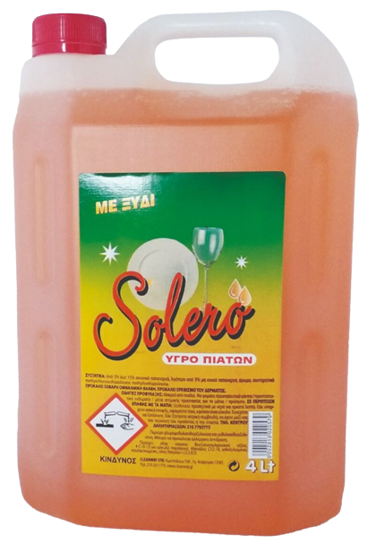SOLERO υγρό πιάτων με ξύδι 4lt