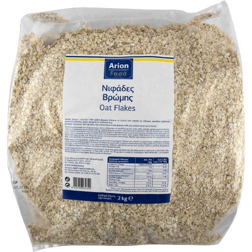 ARION Food δημητριακά νιφάδες βρώμης ολικής άλεσης 2kg