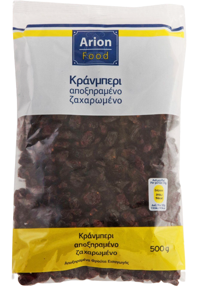 ARION Food κράνμπερι αποξηραμένα ζαχαρωμένα 500gr