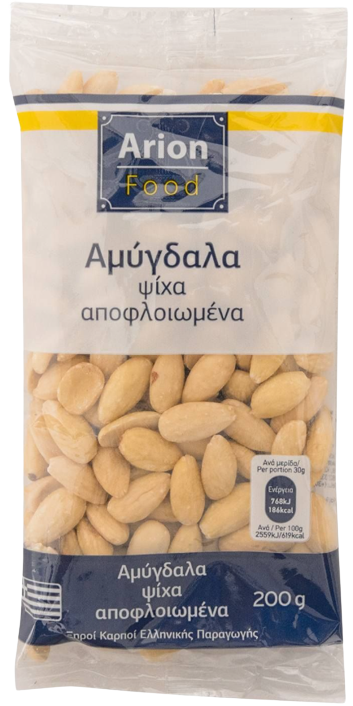 ARION Food αμύγδαλα ψίχα αποφλοιωμένα 200gr