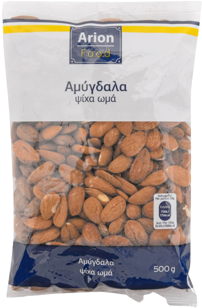 ARION Food αμύγδαλα ωμά ψίχα 500gr