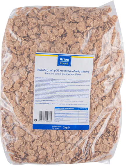 ARION Food δημητριακά νιφάδες από ρύζι και σιτάρι ολικής άλεσης 2kg