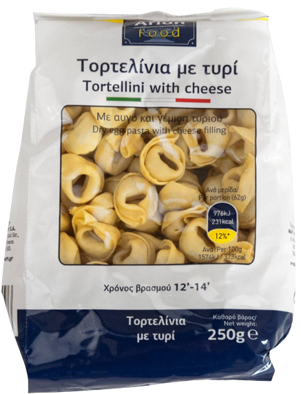 ARION Food τορτελίνια με τυρί 250gr
