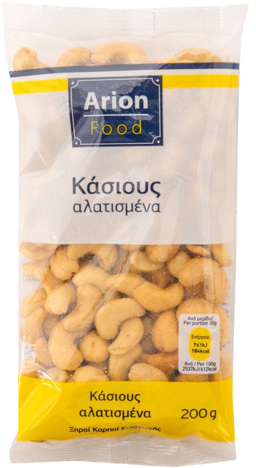 ARION Food κάσιους ψημένα αλατισμένα 200gr